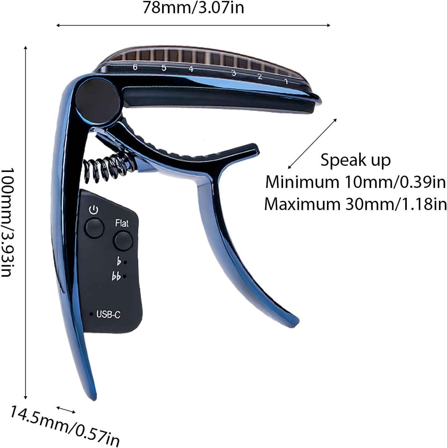 Rechargeable Capo Tuner