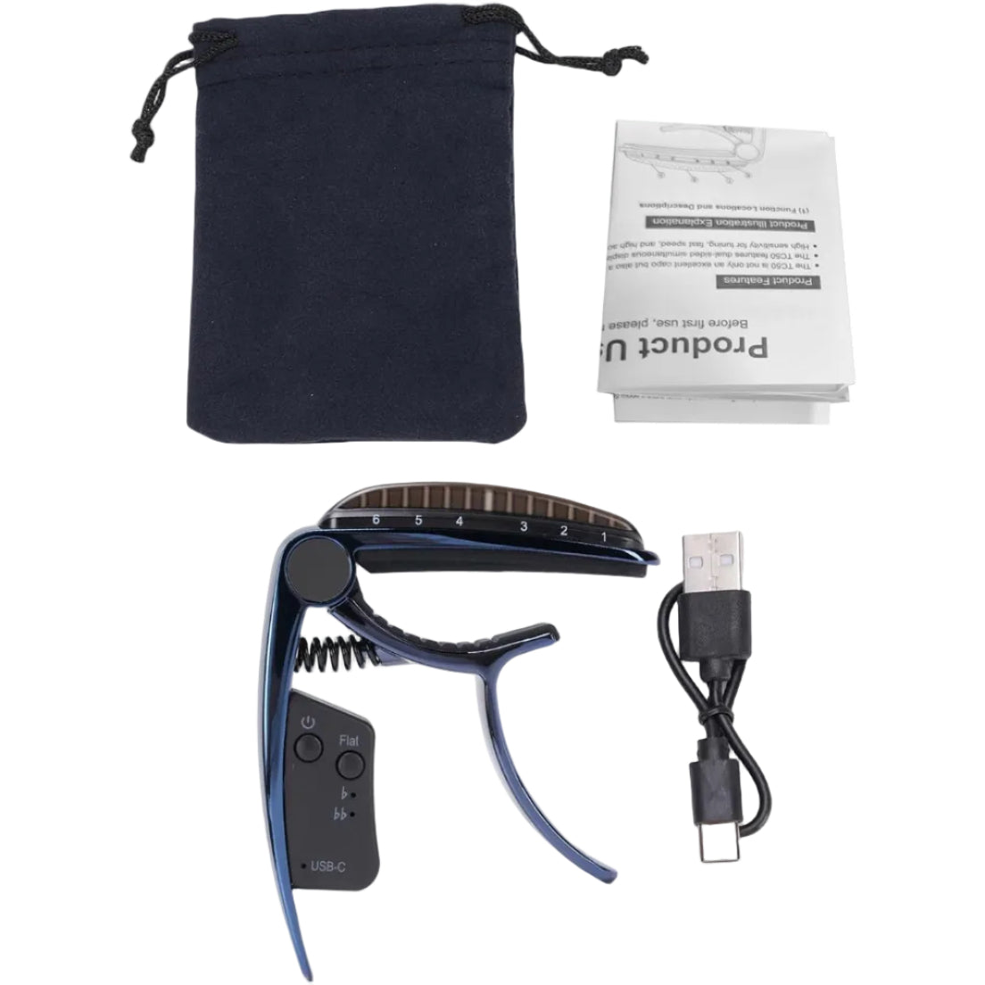 Rechargeable Capo Tuner