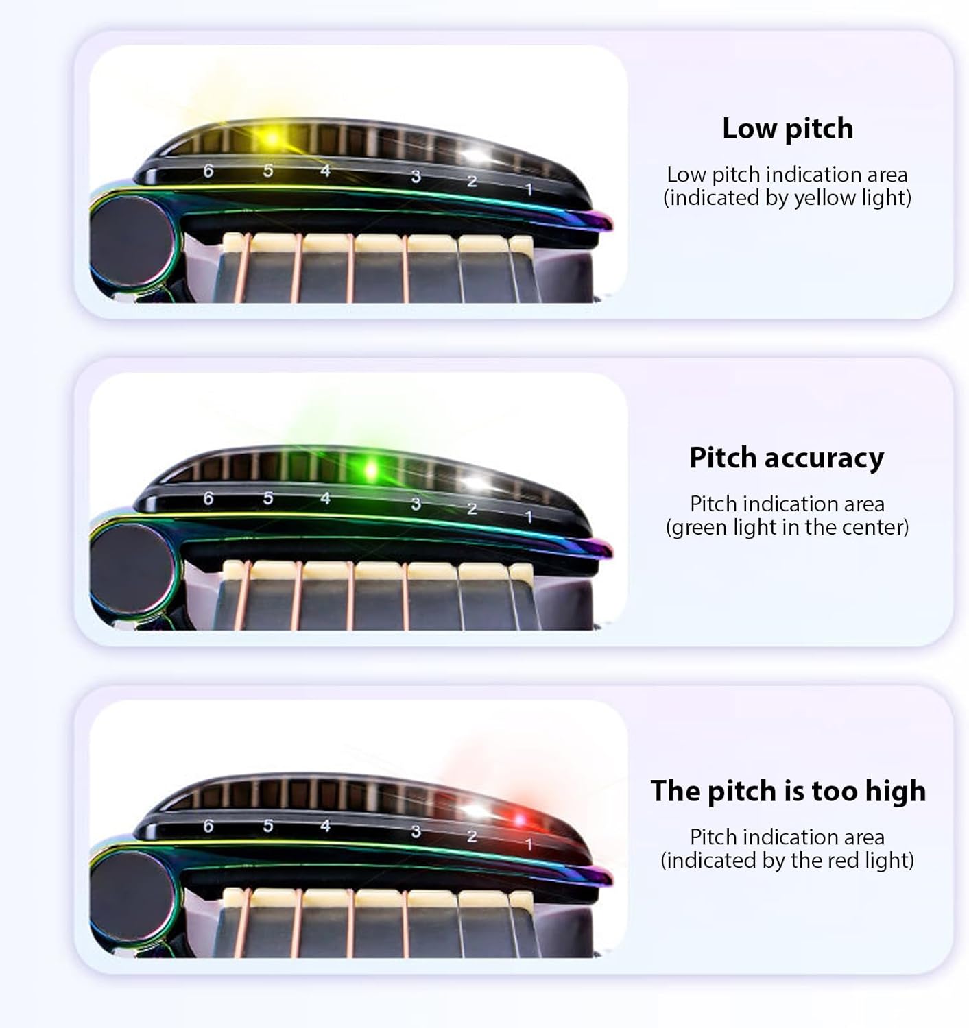 Rechargeable Capo Tuner